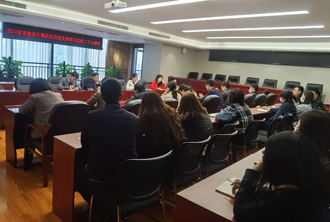 四川省冶勘設計集團各黨支部學習貫徹黨的二十大精神（二）